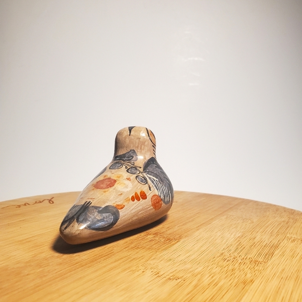 VINTAGE Tonalá Pottery Bird Figurine MCM Mexican Ceramic Folk Art EUC - Picture 6 of 14